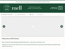 Tablet Screenshot of mellhomes.co.uk